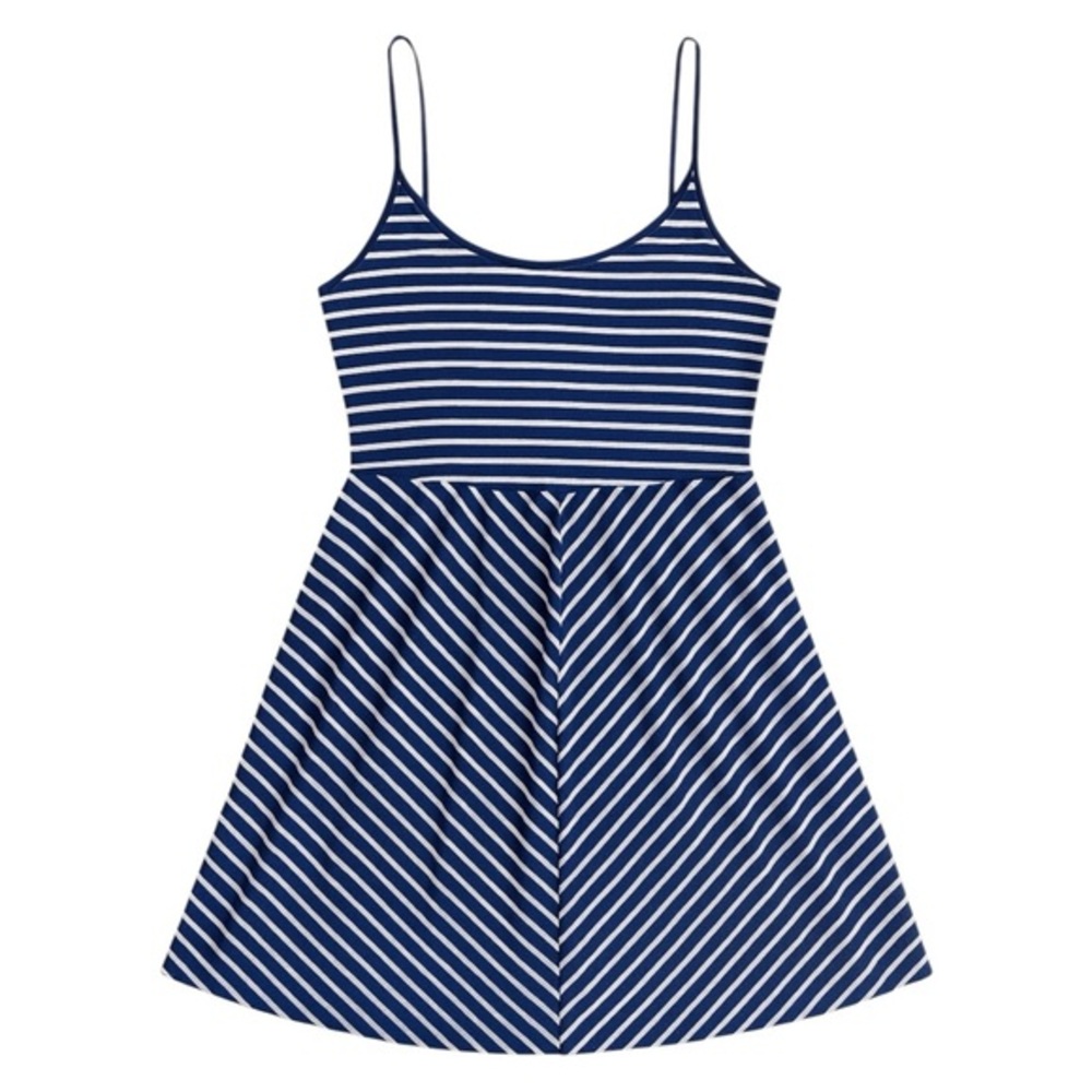 Aeropostale • Blue & White Striped Fit & Flare Dress • Size XS